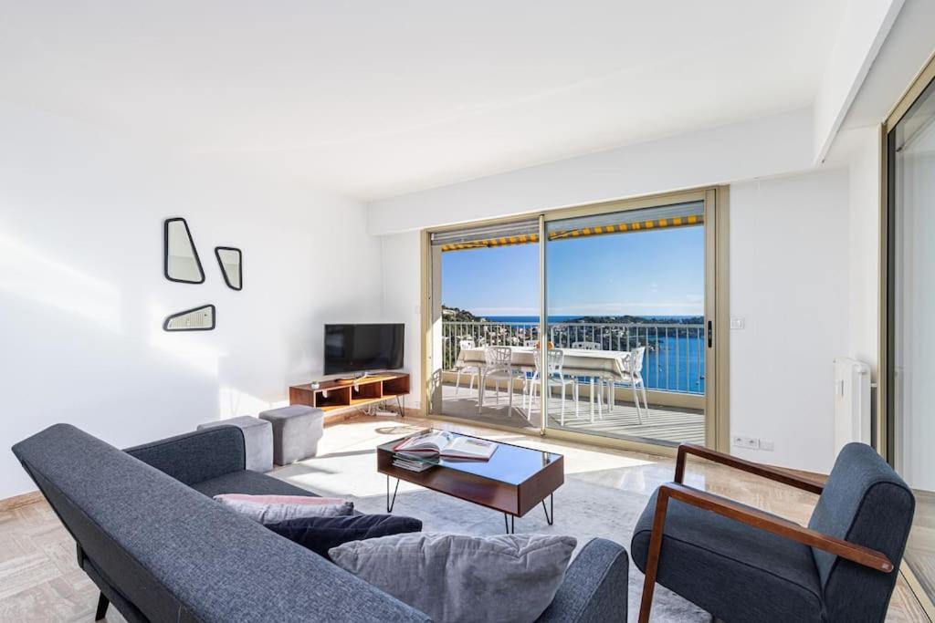 Villefranche Sur Mer:Appartement-Villa, Vue Mer, Jardin, Parking. المظهر الخارجي الصورة