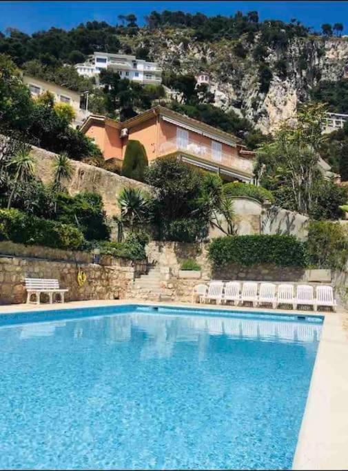 Villefranche Sur Mer:Appartement-Villa, Vue Mer, Jardin, Parking. المظهر الخارجي الصورة